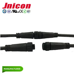 waterproof ip67 ip68 wire to wire connector 2 3 4 pin pole auto wiring male to female connectors