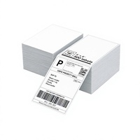 Étiquettes adhésives thermiques directes 4x6 durables et imperméables à faible MOQ, 500 pièces, 100x150mm, papier thermique pour promotion en supermarché et épicerie
