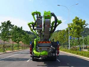 <span class=keywords><strong>Pompe</strong></span> à béton tout-terrain 36 tonnes ZLJ5360THBKF 51m avec une puissance de production de 170m³/H pour ponts et bâtiments de grande hauteur - Product Image 4