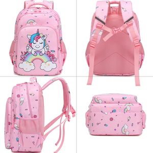 Nuovo prodotto da ragazza per <span class=keywords><strong>unicorno</strong></span> rosa zaino Multi-compartimento Cartoon etichetta privata U-19 zaino scuola - Product Image 3
