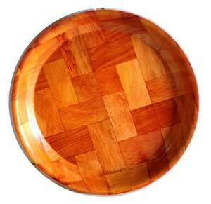 Ustensiles de cuisine innovants écologiques en bois naturel fabriqués à la main Bols fantaisie Plats à salade de fruits Assiettes avec logo personnalisé - Product Image 1