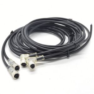 Kết nối điện tử M12 4 pin một mã Angled cắm cáp nữ IP67 Ag Nam Nữ <span class=keywords><strong>Trunking</strong></span> dẫn kết nối M12 - Product Image 2