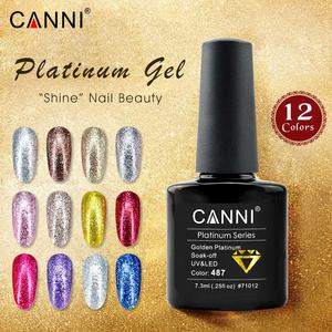 <span class=keywords><strong>CANNI</strong></span> — vernis à ongles Gel UV, platine, paillettes Super brillantes, #71012, 12 couleurs, 7.3ml - Product Image 4