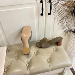 Sandali da <span class=keywords><strong>Donna</strong></span> con Tacco Cilindrico e Punta Aperta, Colore <span class=keywords><strong>Cammello</strong></span>, Minimalisti e Versatili per l'Uso Quotidiano - Product Image 6