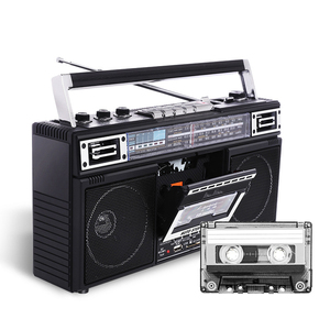 Retro Portable Cassette Recorder AM FM SW Radio BT <b>USB</b> SD Card Dual <b>Speakers</b> For Home Outdoor Travel Use Stereo Boombox - Product Image 2
