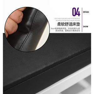 Mesa de Masaje E33 con Marco Metálico y Esponja de Alta Densidad, Cama de Terapia de Masajes Resistente - Product Image 3