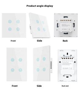 118 Type Niet-Intelligente Schakelaar 10a 240vno Neutraal Draadglas Aanraakwand Schakelt Ons Standaard Vervangingsschakelaar 1 2 <span class=keywords><strong>3</strong></span> 4 Bende - Product Image 3
