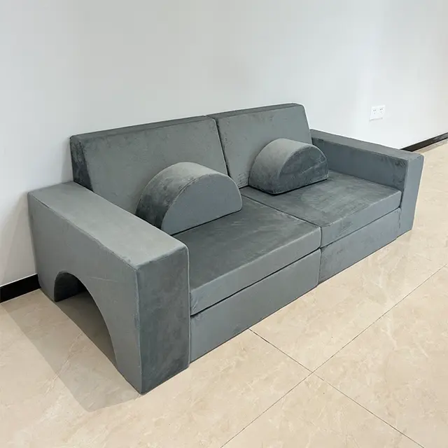 Fábrica Atacado 10Pcs Nugget Sofá Para Sala De Jogos Quarto Salas Convertible Espuma Móveis Modular Kids Play Couch