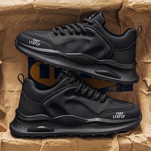 รองเท้ากีฬาดีไซน์หรูหราทันสมัย พร้อมวัสดุตาข่ายระบายอากาศ พื้นรองเท้าแบบ Air Cushioning พื้นหนา รองเท้าลำลอง รองเท้าสเก็ตบอร์ดที่ทนทาน - Product Image 3