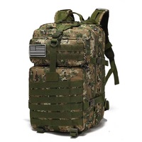 Nouveau design, grand sac à dos tactique multifonctionnel, randonnée, camping, imperméable, 45L, polyester, cadre interne tendance