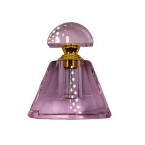 Wholesale Perfumes And Cosmetics Manufacture Diamond Shape AB Color Crystal Perfume Bottle For Gift