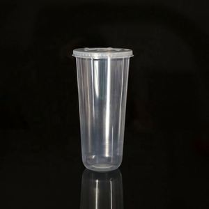 Gobelets en plastique transparents jetables en PP de 500/700 ml avec couvercle en dôme, impression personnalisée en gros, 90 mm, forme en U, pour boissons, smoothies - Product Image 3