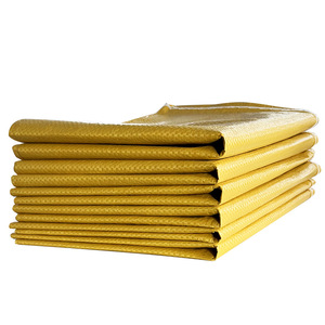 ถุงพลาสติกสานสีเหลืองสดใส ลาย 10 เส้น รับน้ำหนักได้ 1-50 กก. สำหรับการขนส่งด่วน - Product Image 4