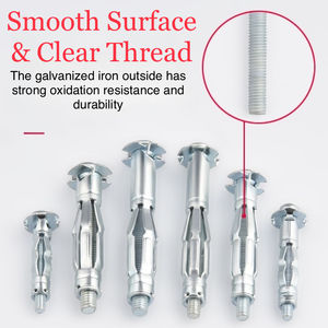 Vis d'expansion multifonction industrielles OEM pour murs en briques creuses, plafonds en plaques de plâtre, en acier allié au <span class=keywords><strong>chrome</strong></span>-vanadium <span class=keywords><strong>nickel</strong></span>é - Product Image 3