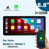 Écran HUD MEKEDE 10,25 pouces Android pour Tesla Model 3 Model Y, lecture sans fil Android Auto, FM AUX DVR Audio BT