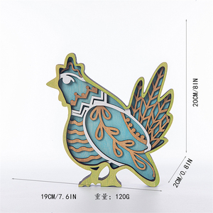 Decoración de Madera Artesanal para el Hogar, <span class=keywords><strong>Pollo</strong></span> de <span class=keywords><strong>Pascua</strong></span> - Product Image 2