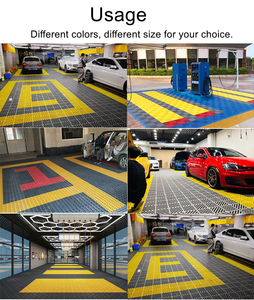Carrelage antidérapant en plastique et PVC, 400x400x18mm, carreaux de <span class=keywords><strong>Garage</strong></span> pour vente - Product Image 4