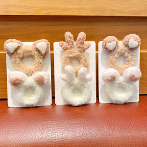 حبل مرن لشعر الأطفال بآذان القطة من MIO إكسسوارات شعر دافئة للشتاء للنساء والفتيات بشعر كرتوني - Product Image 3