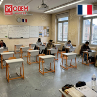MINYI BAND France Bureau d'école en plastique, table de lecture, table polyvalente et ensemble table et chaise, table et chaise d'étude pour adulte