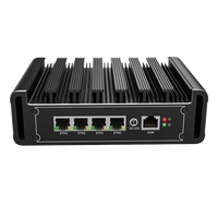 Vente flash Mini routeur pare-feu PC de bureau J6412 4 cœurs PfSense 4Lan Industriel Robuste Intégré 4G Ordinateur Linux
