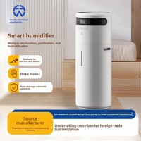 Humidificateur ultrasonique grande capacité 16L 50Hz avec contrôle tactile et télécommande pour usage domestique, fonctions intelligentes, stérilisation à la vapeur
