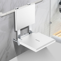 Chaises de douche murales pour baignoire Siège de douche pliable accessible avec dossier