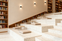 Dalle de terrazzo sur mesure pour la rénovation de villas, texture artistique, qualité export, pour comptoirs intérieurs, sols et escaliers