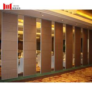 Marco de aluminio insonorizado, moderno y más barato, 65mm, plegable y deslizante, tabiques de pared de acordeón para salón de banquetes - Product Image 4