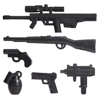 WOMA JUGUETES Compatible con las principales marcas ladrillos militar WW2 armas accesorios figura arma muñeca pequeño bloque de construcción juego de rompecabezas