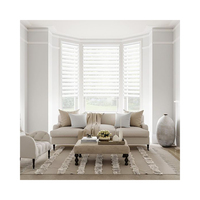 Cortinas Opacas Motorizadas con Bluetooth, Batería Inteligente, Poliéster PVC, Motor Eléctrico, Cortina Zebra Moderna para Oficina y Dormitorio