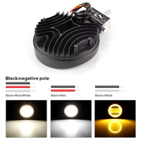 Phare de voiture 12V 24V DRL 72W LED rond, barre lumineuse de travail, faisceaux combinés, projecteurs de conduite pour camion