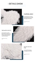 Ailes d'ange en plumes pour adultes, lavables en machine, pour Halloween, festivals, spectacles et performances scéniques – Fournisseur direct