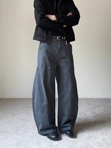 Pantaloni Larghi da <span class=keywords><strong>Uomo</strong></span> TT, Versatili, Stile <span class=keywords><strong>Lumberjack</strong></span>, Lavati, Casual, Tinta Unita, Joggers alla Moda - Product Image 2