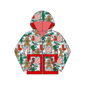 Conjunto de ropa infantil personalizada de manga larga con estampado de tartas Little Orange Here para niños, venta al por mayor - Product Image 3