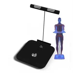 Popular trend people digital standing scale eight electrodes smart bascula digital peso corporal with handle bar