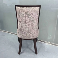 Silla de Comedor de Lujo Contemporánea con Estructura de Madera Maciza y Tapicería de Tela - Muebles Cómodos para el Comedor
