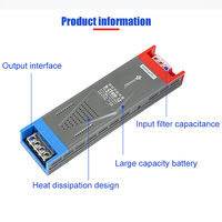 Nouvelle alimentation électrique linéaire à découpage HUAHANG H-CT-12/24 pour intérieur, AC/DC 12V/24V, 100W-400W, efficacité 90%, garantie 3 ans, ISO9001