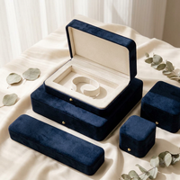 Boîte à bijoux de luxe en cuir PU pour bagues, colliers, boucles d'oreilles, bracelets – Coffret cadeau pour bijoux