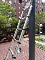 Nouvelle échelle télescopique en aluminium, échelle à 5 marches, échelle pliante épaissie pour usage domestique, 3,2 m
