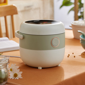 Mini cuiseur à riz Bear DFB-B16C1 3L avec minuteur intelligent pour 1-2 personnes, forme de tambour, boîtier en plastique électrique - Product Image 1