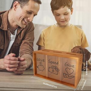 <span class=keywords><strong>Caja</strong></span> de <span class=keywords><strong>ahorro</strong></span> de madera, <span class=keywords><strong>ahorro</strong></span> de monedas, alcancía, <span class=keywords><strong>caja</strong></span> de tarro para niños, <span class=keywords><strong>ahorro</strong></span> de dinero seguro, enseñar a los niños - Product Image 6