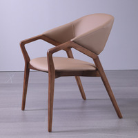Chaises de salle à manger de luxe modernes, meubles pour salle de café, table à manger et chaises de salle à manger en bois noir nordique pour restaurant