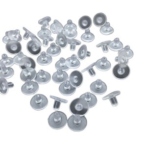 Transparent Silicone Earplugs Round <b>Disc</b> For Earring Making Jewelry Accessories 10000 Pieces Pack - Product Image 5