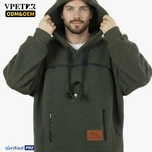 Sudadera con Capucha de Felpa para Perro VPETBR, Tejido de <span class=keywords><strong>Jersey</strong></span> de Poliéster, Transpirable, Resistente al Viento, Antipilling, Impermeable, para Verano y Primavera - Product Image 2