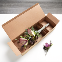 Boîtes d'Emballage Florales Personnalisées Recyclables, en Carton Rectangulaire pour Expédition de Bouquets et Cadeaux Floraux