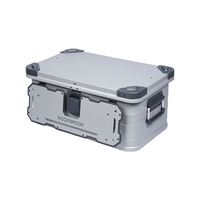 Boîte de rangement latérale professionnelle N43 en aluminium, résistante aux intempéries, pour l'organisation des ustensiles de cuisine en voyage ou en voiture