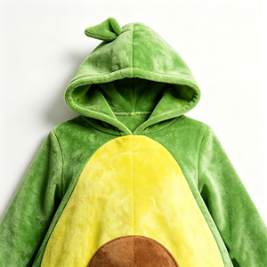 Costume amusant en peluche <span class=keywords><strong>d</strong></span>'<span class=keywords><strong>avocat</strong></span> pour adultes, <span class=keywords><strong>déguisement</strong></span> <span class=keywords><strong>d</strong></span>'<span class=keywords><strong>avocat</strong></span> en velours doux à capuche pour Halloween - Product Image 4