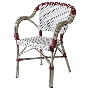 Стул-табурет белый для использования в саду, роскошный современный стул для ресторанов и ресторанов, для любой погоды