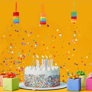Nicro Custom DIY Pull String <strong>Pinatas</strong> Fiestas Kids Birthday Photo Prop Birthday Party Favor Foldable Mini Cylinder Paper Pinata - Product Image 6