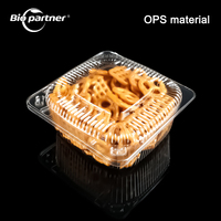 Boîtes Blister Carrées en PS, OPS, BOPS Transparentes à Charnière pour Vente en Gros – Idéales pour Desserts, Burgers, Gâteaux, Pâtisseries et Aliments à Emporter